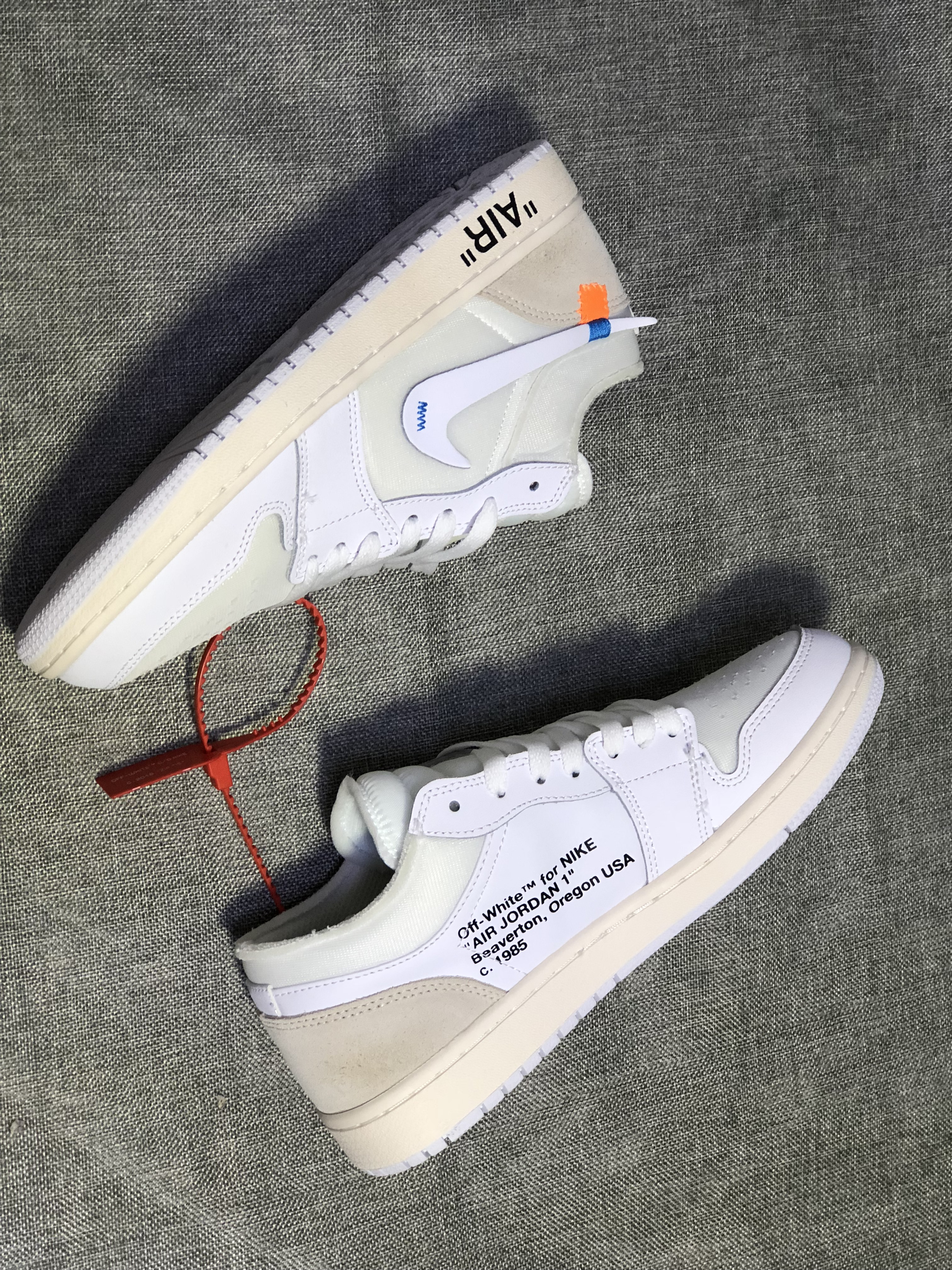 Air Jordan 1 Low x Off-white White Women Shoes - Click Image to Close